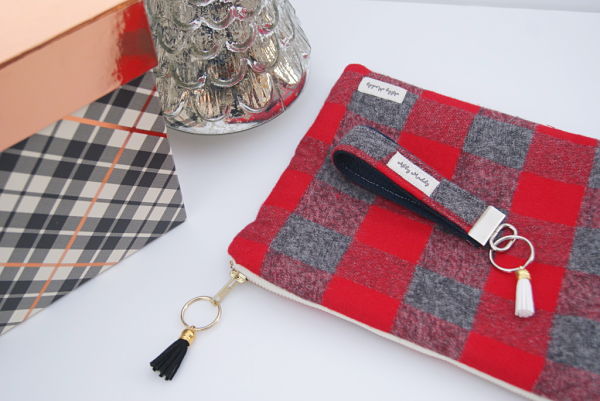 Abby's Maddy's Limited Edition Plaid To Be Here KeyFob